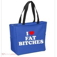 I Love Fat Bitches Great Gift Tote Bag thumb 2