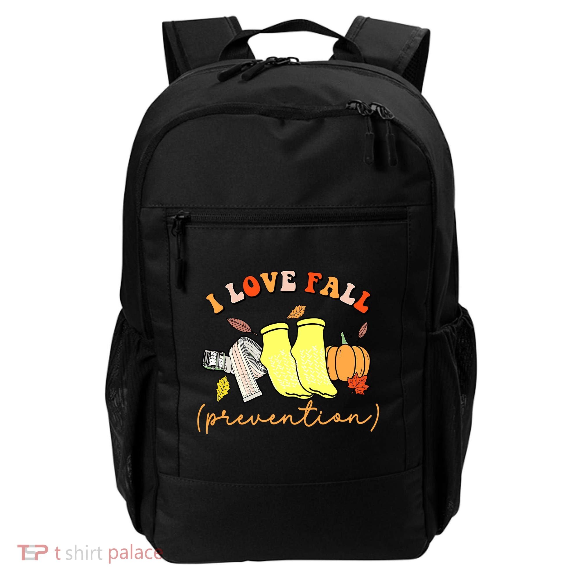I Love Fall Prevention Halloween Backpack