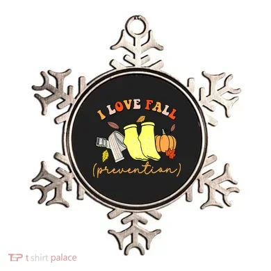 I Love Fall Prevention Halloween Ornament