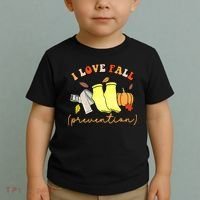 I Love Fall Prevention Halloween Toddler T-Shirt thumb 2