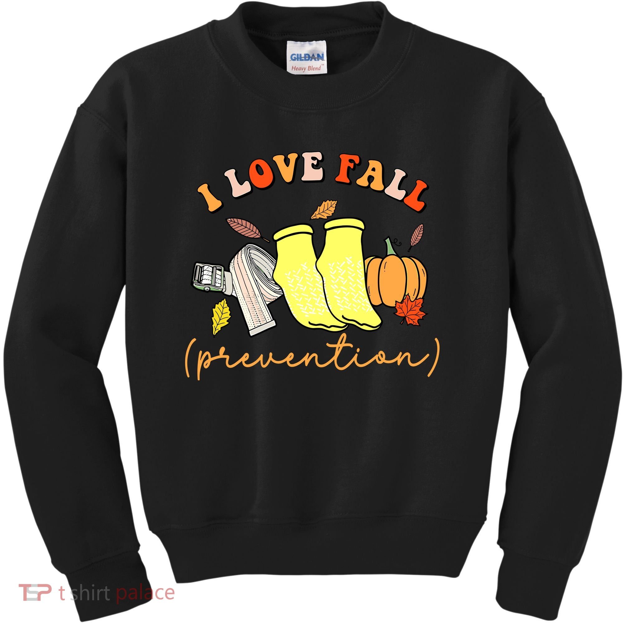 I Love Fall Prevention Halloween Kids Sweatshirt