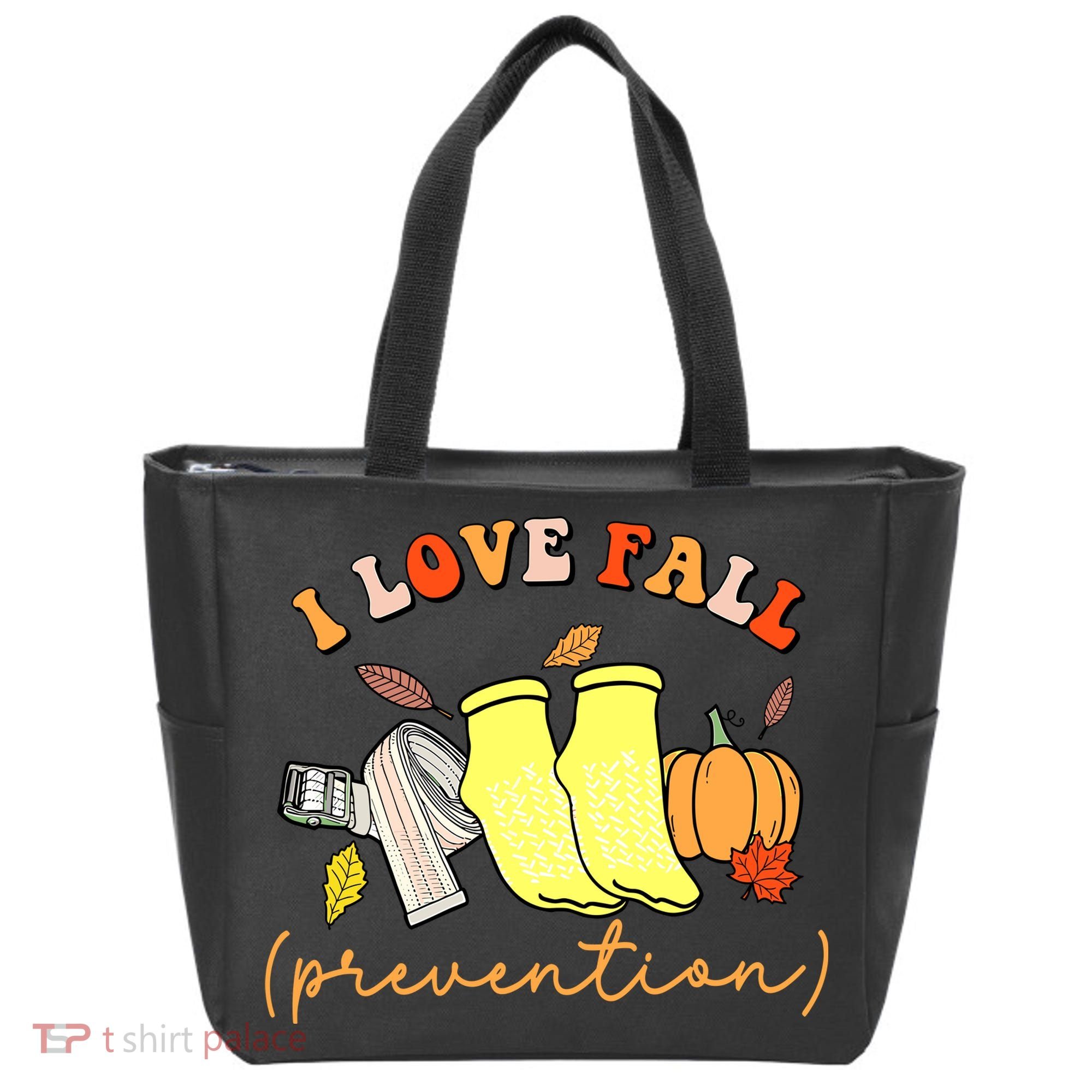 I Love Fall Prevention Halloween Tote Bag
