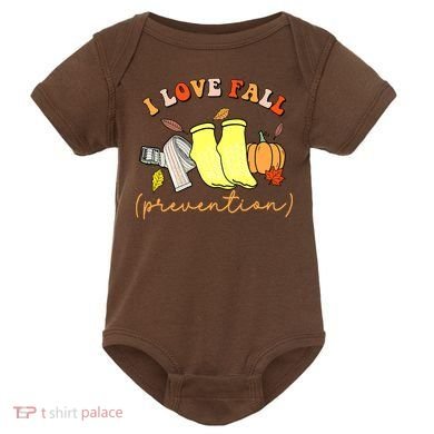 I Love Fall Prevention Halloween Baby Bodysuit