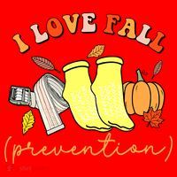 I Love Fall Prevention Halloween Santa Hat thumb 1