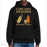 I Like Golf And Bourbon And Maybe 3 People District V.I.T. Heavyweight Hoodie thumb 0