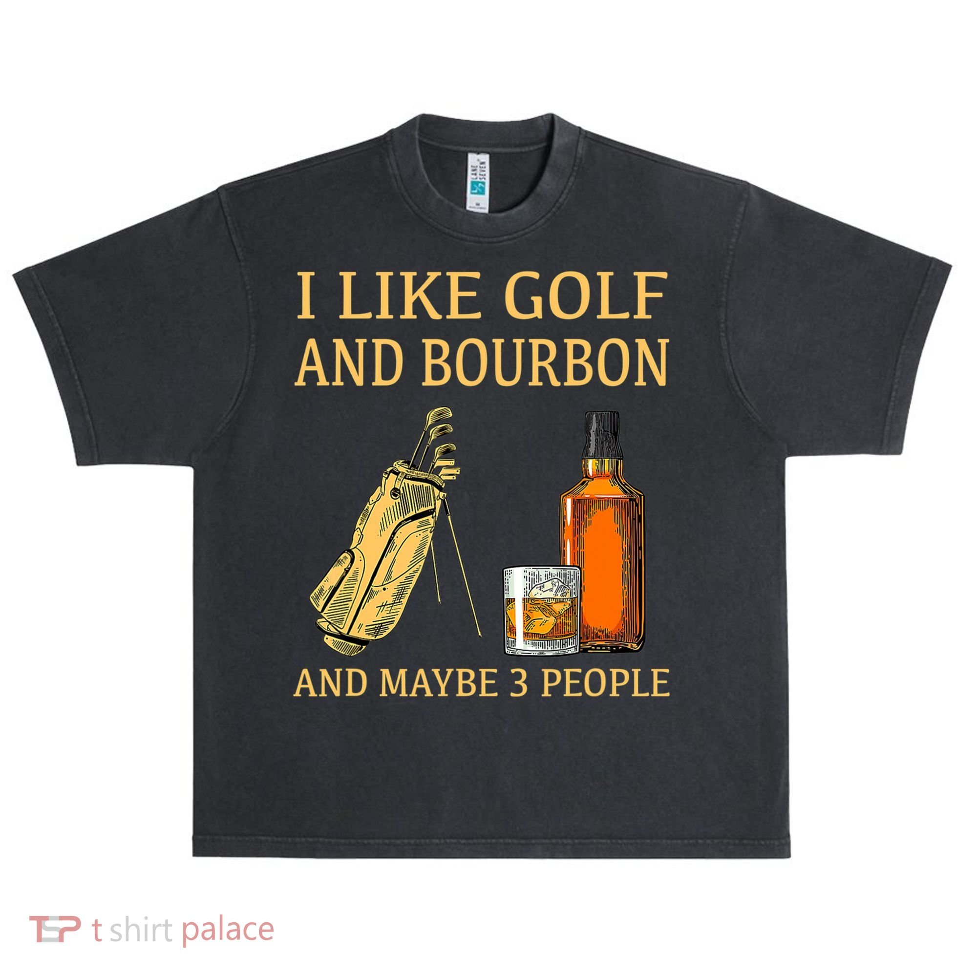 I Like Golf And Bourbon And Maybe 3 People Urban Oversized Heavyweight T-Shirt
