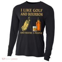 I Like Golf And Bourbon And Maybe 3 People Cooling Performance Long Sleeve Crew thumb 0