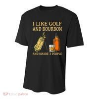 I Like Golf And Bourbon And Maybe 3 People Youth Performance Sprint T-Shirt thumb 0