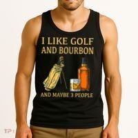 I Like Golf And Bourbon And Maybe 3 People Tank Top thumb 3