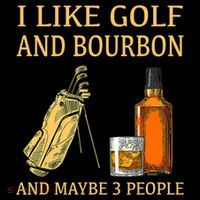 I Like Golf And Bourbon And Maybe 3 People Kids Colorblock Raglan Jersey thumb 2