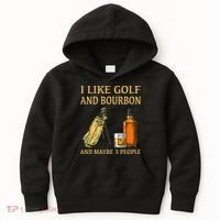 I Like Golf And Bourbon And Maybe 3 People Kids Hoodie thumb 0