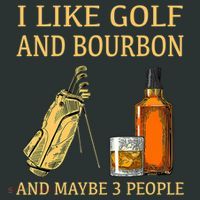 I Like Golf And Bourbon And Maybe 3 People Infant Baby Jersey Bodysuit thumb 2