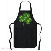Irish Lucky Green Shamrock Clover Women St Patricks Day (2) Apron thumb 0