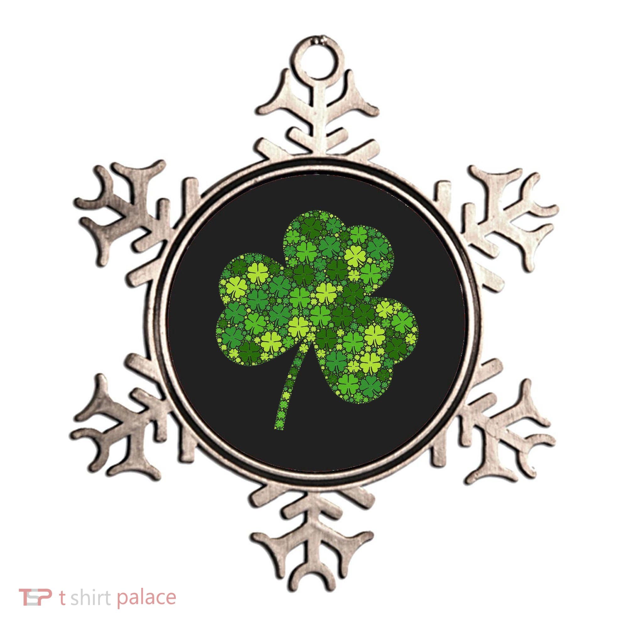 Irish Lucky Green Shamrock Clover Women St Patricks Day (2) Ornament