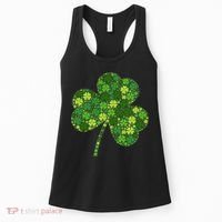 Irish Lucky Green Shamrock Clover Women St Patricks Day (2) Women's Tank Top thumb 0