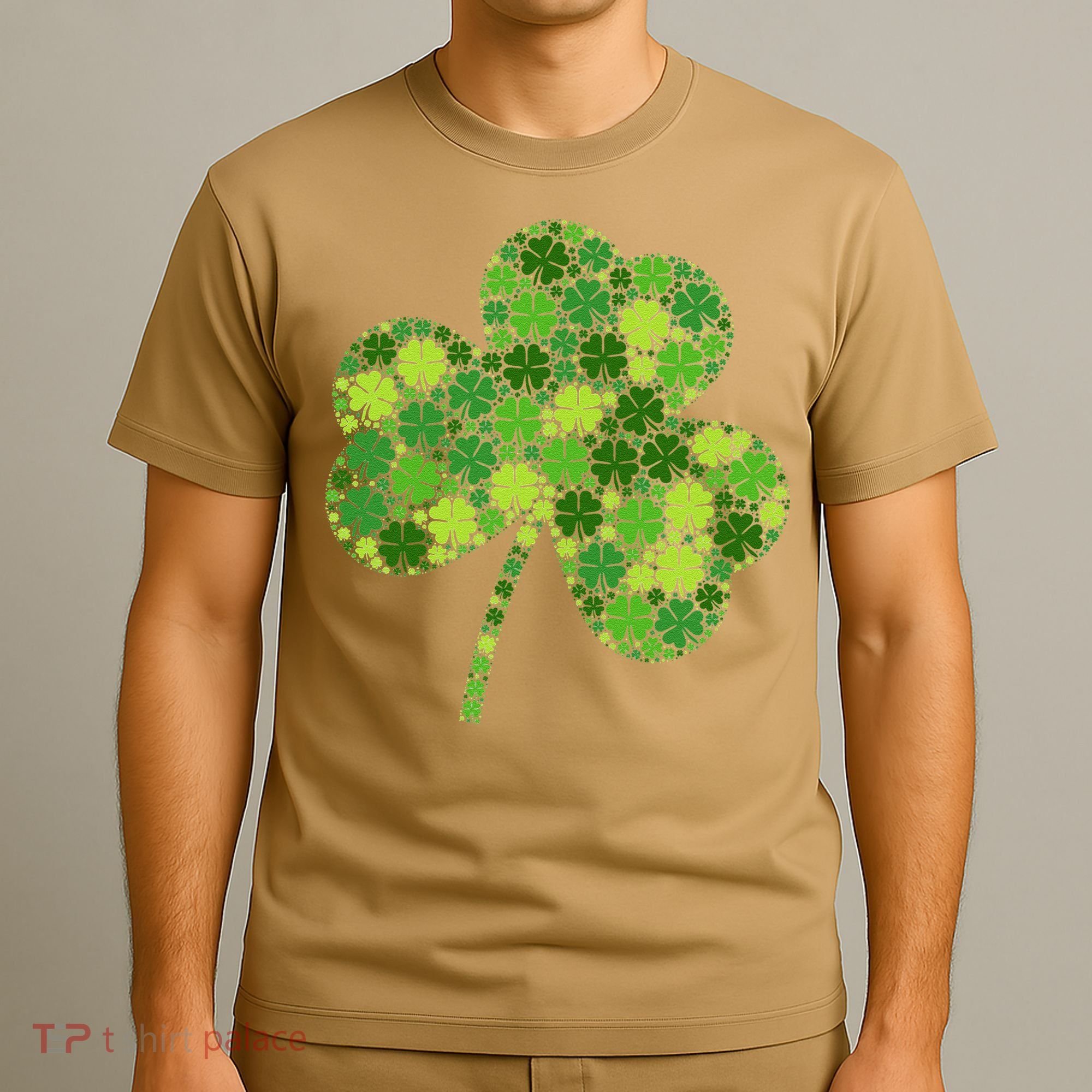Irish Lucky Green Shamrock Clover Women St Patricks Day (2) T-Shirt