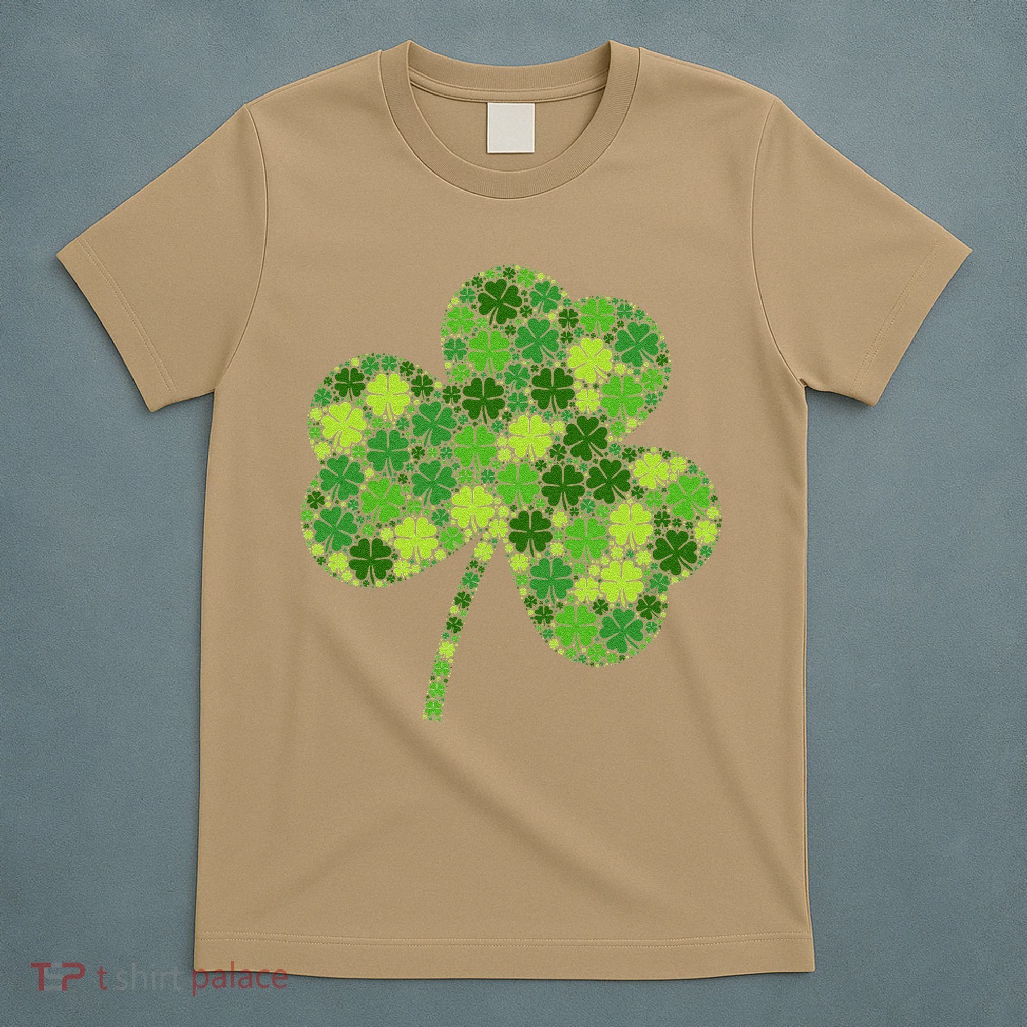 Irish Lucky Green Shamrock Clover Women St Patricks Day (2) T-Shirt