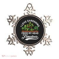 I Love Gardening From My Head Tomatoes Funny Gardener Ornament thumb 0