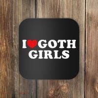 I Love Goth Girl Coaster thumb 0