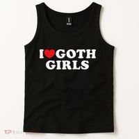 I Love Goth Girl Tank Top thumb 2