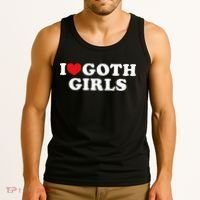 I Love Goth Girl Tank Top thumb 3