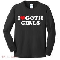 I Love Goth Girl Kids Long Sleeve Shirt thumb 0