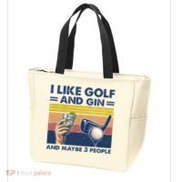 I Like Golf And Gin And Maybe 3 People Tote Bag thumb 3
