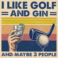 I Like Golf And Gin And Maybe 3 People Tote Bag thumb 4