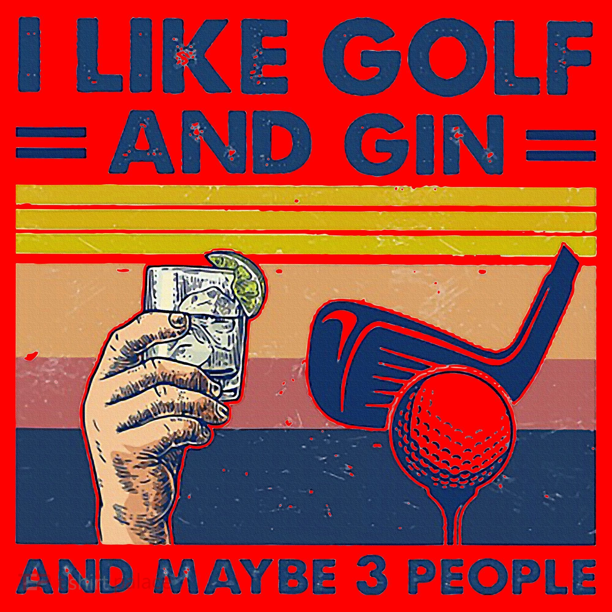 I Like Golf And Gin And Maybe 3 People Santa Hat