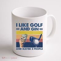 I Like Golf And Gin And Maybe 3 People Coffee Mug thumb 1