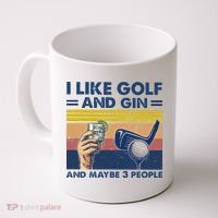 I Like Golf And Gin And Maybe 3 People Coffee Mug thumb 0