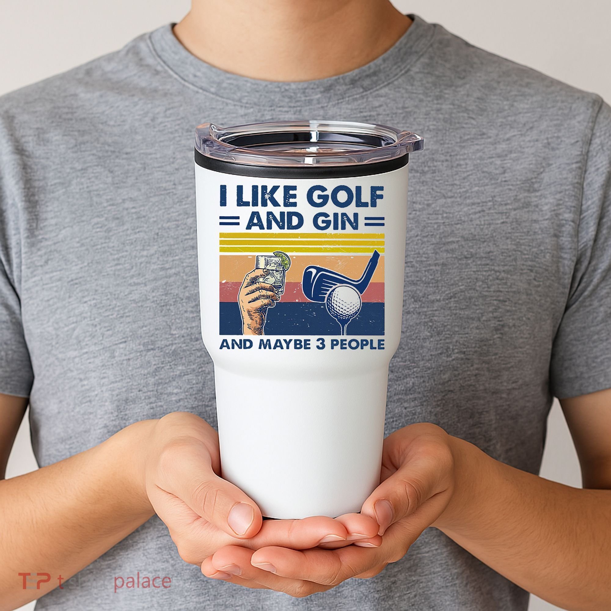 I Like Golf And Gin And Maybe 3 People Tumbler