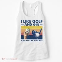 I Like Golf And Gin And Maybe 3 People Women's Tank Top thumb 0
