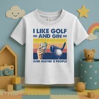 I Like Golf And Gin And Maybe 3 People Toddler T-Shirt thumb 3