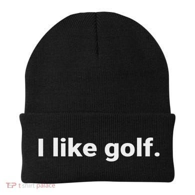 I Like Golf. Minimalism Fun  Beanie