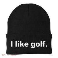 I Like Golf. Minimalism Fun  Beanie thumb 0