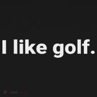 I Like Golf. Minimalism Fun  Polo thumb 3