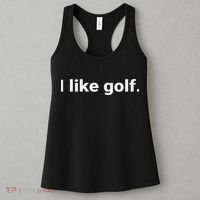 I Like Golf. Minimalism Fun  Women's Tank Top thumb 3