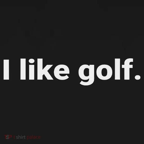 I Like Golf. Minimalism Fun  Toddler Hoodie
