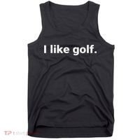 I Like Golf. Minimalism Fun  Tank Top thumb 0