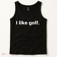 I Like Golf. Minimalism Fun  Tank Top thumb 2