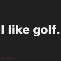 I Like Golf. Minimalism Fun  Golf Towel thumb 3