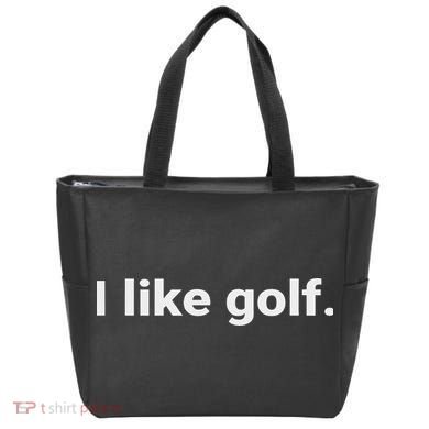I Like Golf. Minimalism Fun  Tote Bag