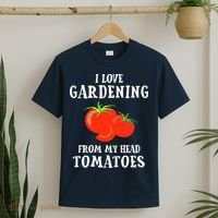 I Love Gardening From My Head Tomatoes Funny Gardener Tee T-Shirt thumb 2
