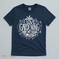 I Love Gardening From My Head Tomatoes Funny Gardener Tee T-Shirt thumb 5