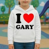 I Love Gary Kids Hoodie thumb 3