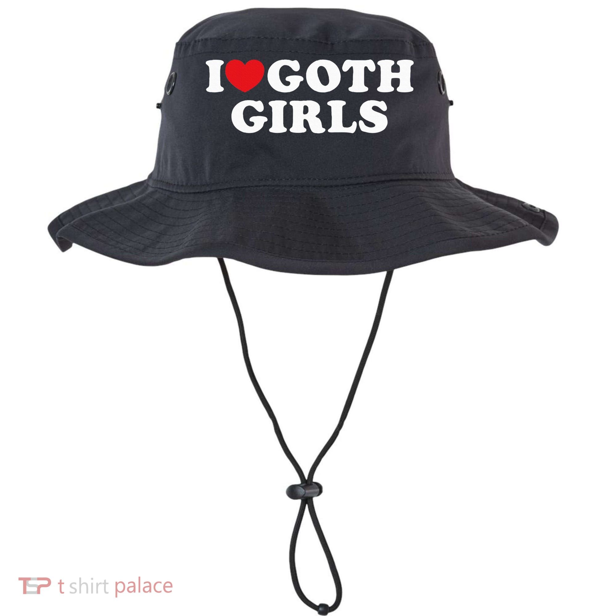 I Love Goth I Heart Goth Bucket Hat