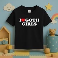 I Love Goth I Heart Goth Toddler T-Shirt thumb 3