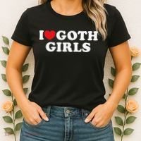 I Love Goth I Heart Goth Women's T-Shirt thumb 2