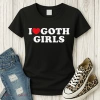 I Love Goth I Heart Goth Women's T-Shirt thumb 3